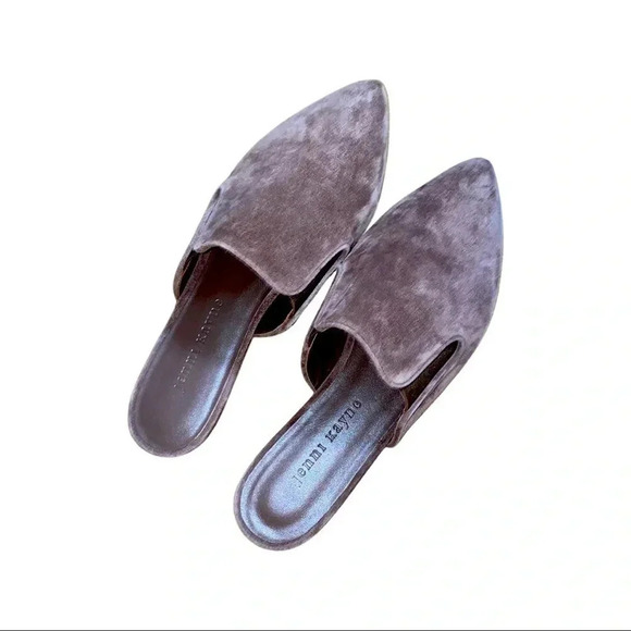 Jenni Kayne Suede Mule Brown Size 6